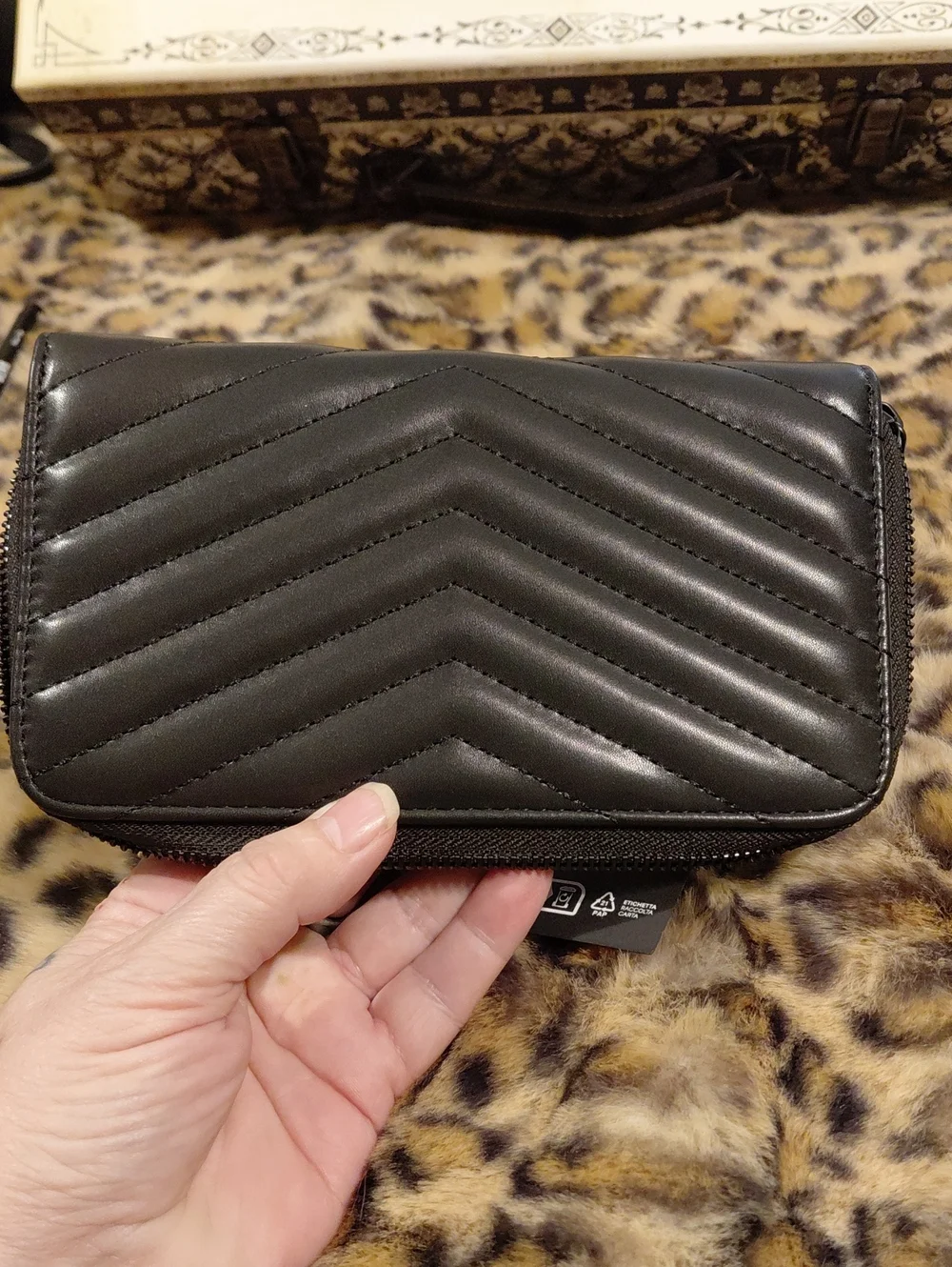 KILLSTAR Black Quilted Crescent Accent Women’s WALLET Bag